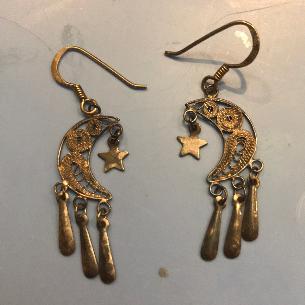 Bronze Moon earrings